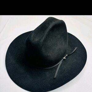 STETSON YouthRodeo Jr. Buck Wool Felt Cowboy Hat Youth One Size Brim 3 1/2 Black